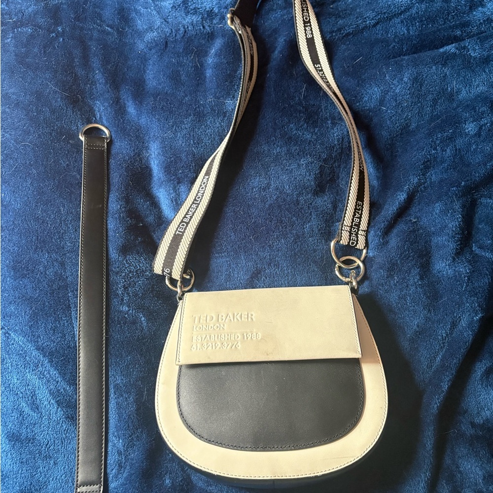 Ted Baker Black and Cream Crossbody Bag